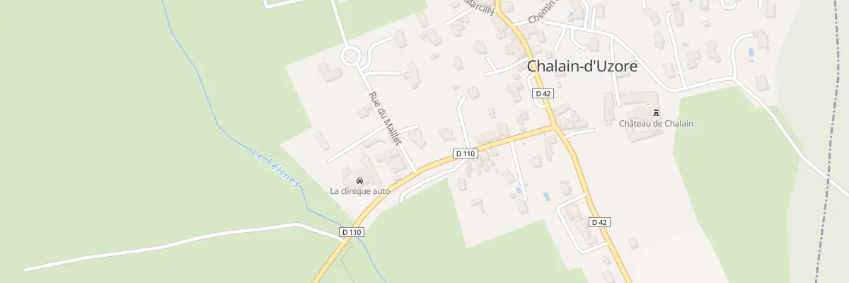 Plan du 6 Rue du Maillet à Chalain-d’Uzore