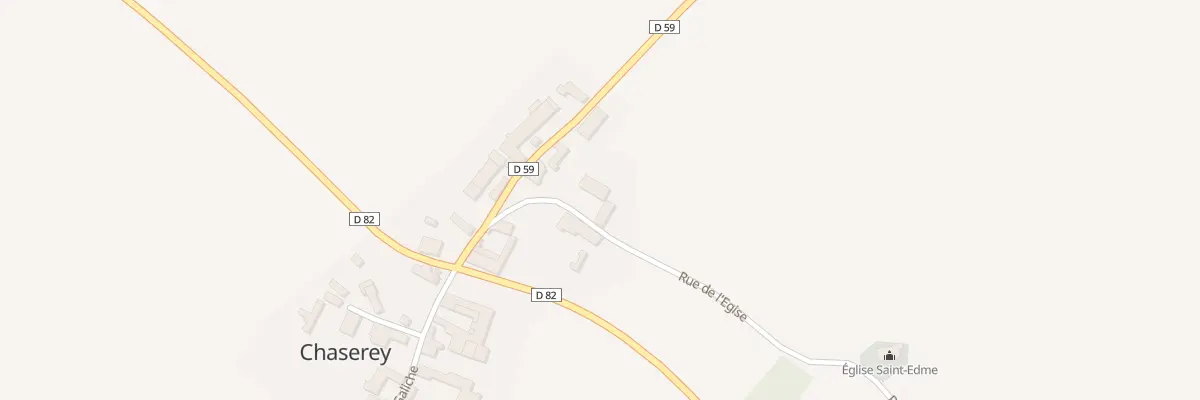 Plan du 1 Rue de l’Eglise à Chaserey
