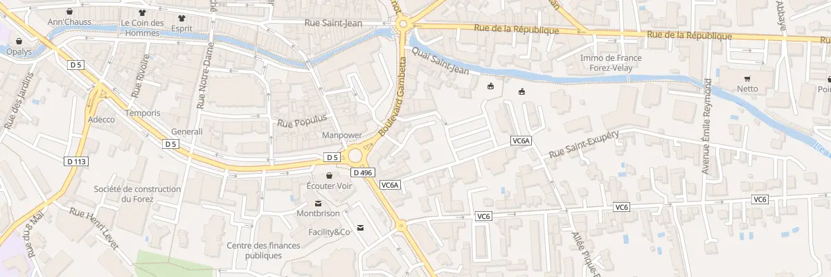 Plan du 19B Bd Gambetta à Montbrison