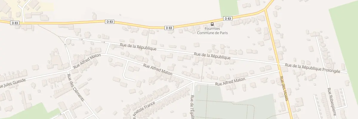 Plan du 40 Rue de la République à Fourmies