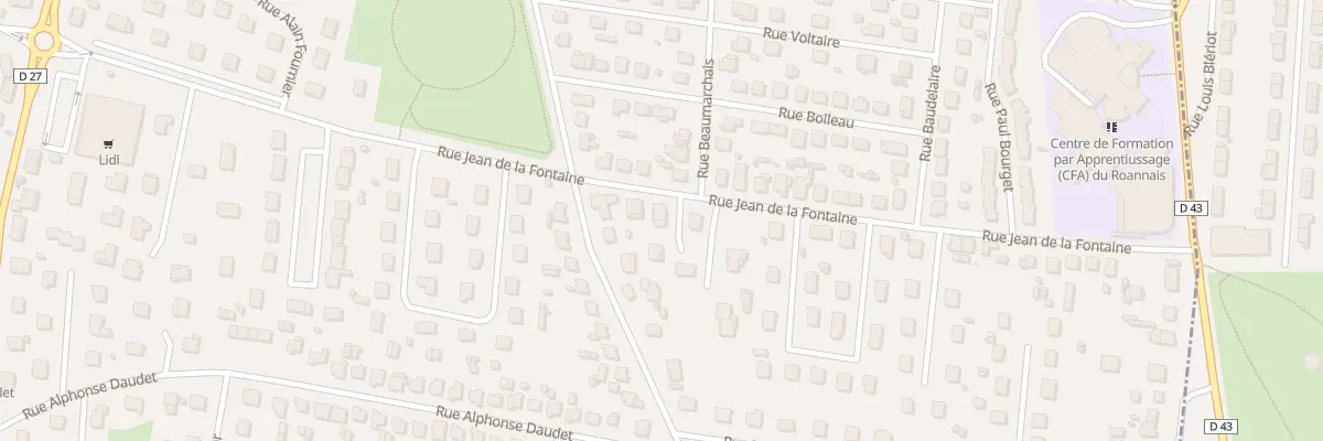 Plan du 39B Rue Jean de la Fontaine à Mably