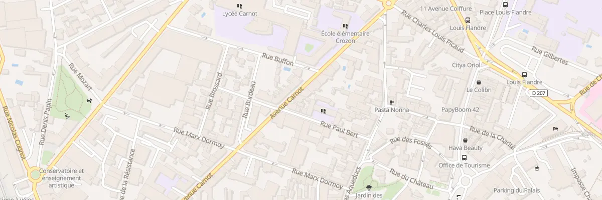 Plan du 28 Av Carnot à Roanne