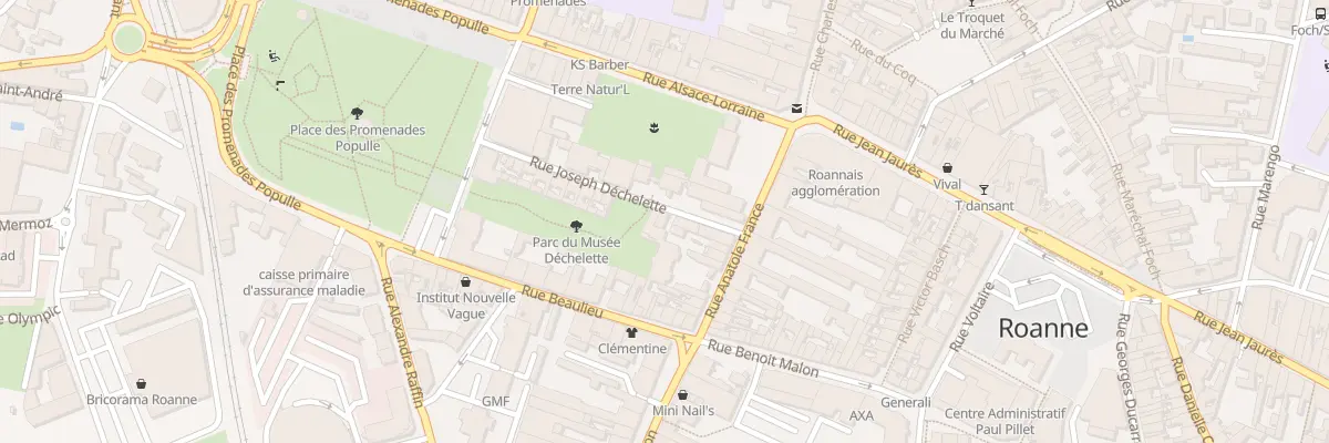 Plan du 7 Rue Joseph Déchelette à Roanne