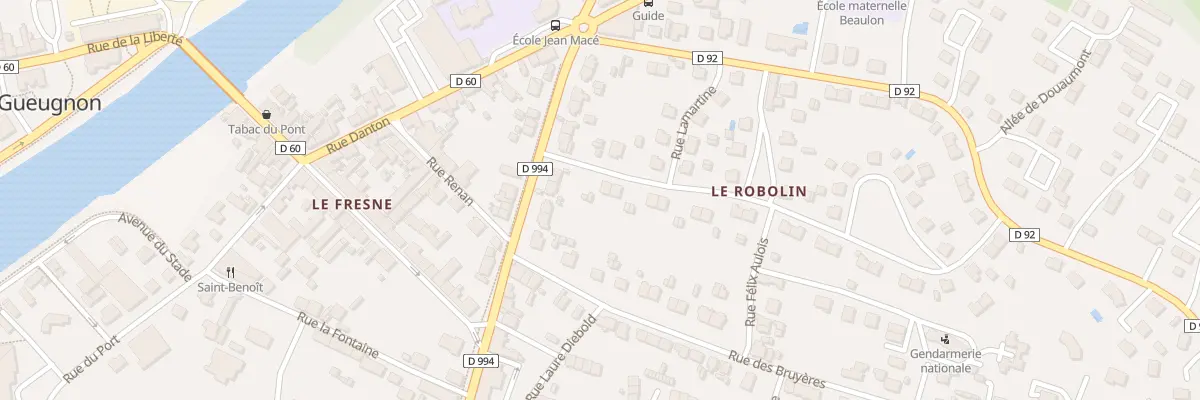 Plan du 2 Rue de Verdun à Gueugnon