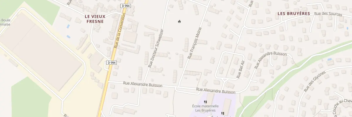 Plan du 93 Rue François Moine à Gueugnon