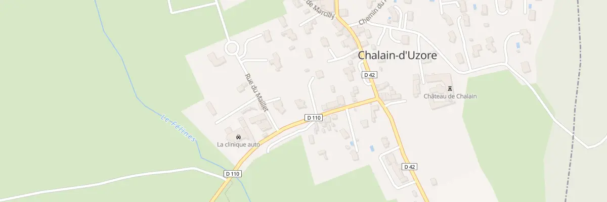 Plan du 14 Rte de Pralong à Chalain-d’Uzore