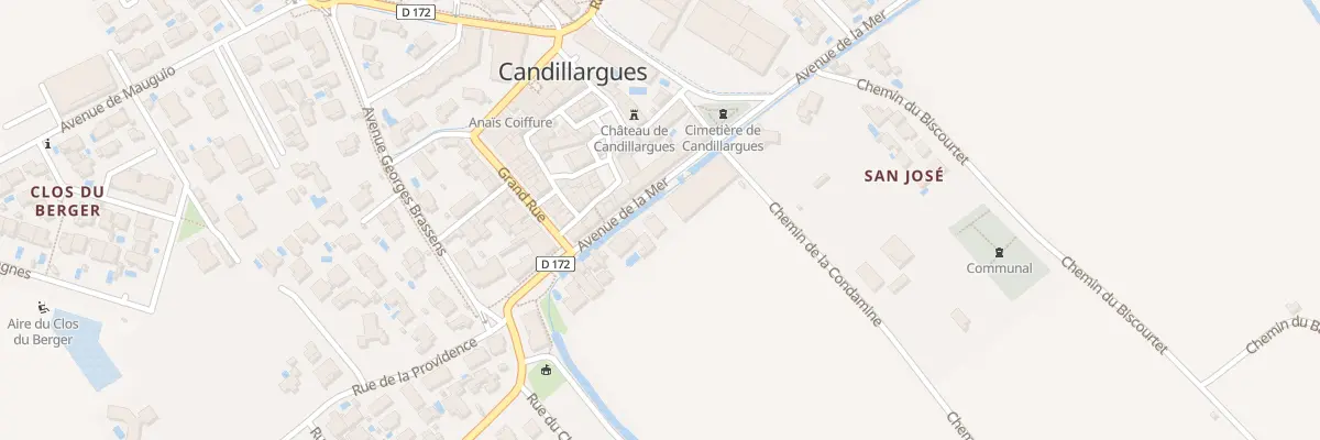 Plan du 16 Av de la Mer à Candillargues