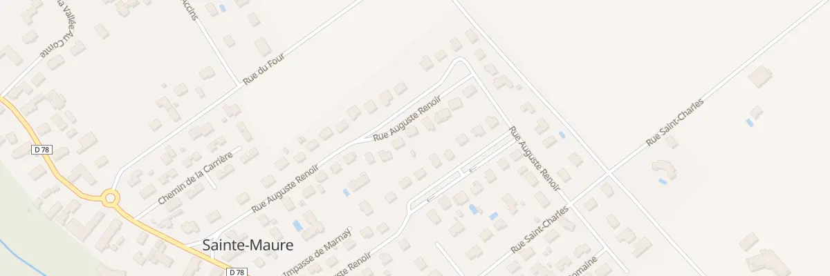 Plan du 20 Rue Auguste Renoir à Sainte-Maure