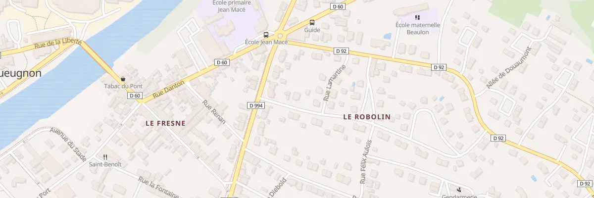 Plan du 1 Rue de Verdun à Gueugnon