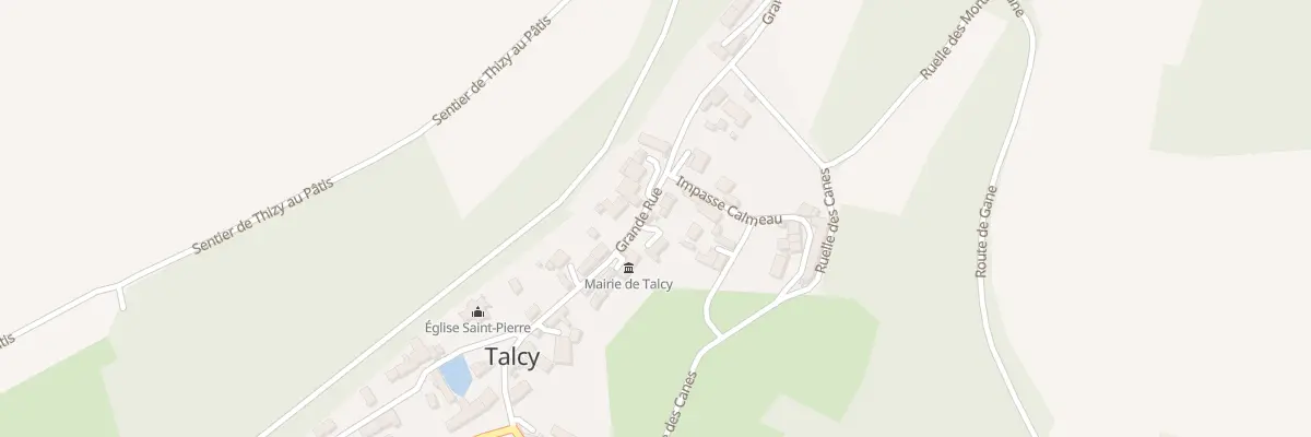 Plan du 26 Gr Grande Rue à Talcy