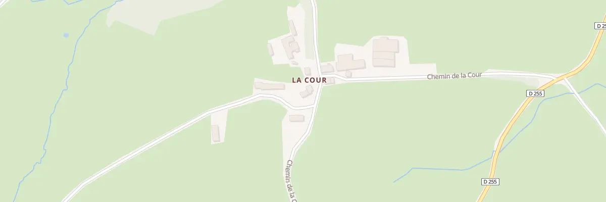 Plan du 1862 Che de la Cour à Sainte-Radegonde
