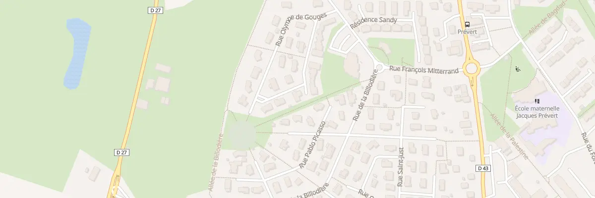 Plan du 24 Rue Olympe de Gouges à Mably