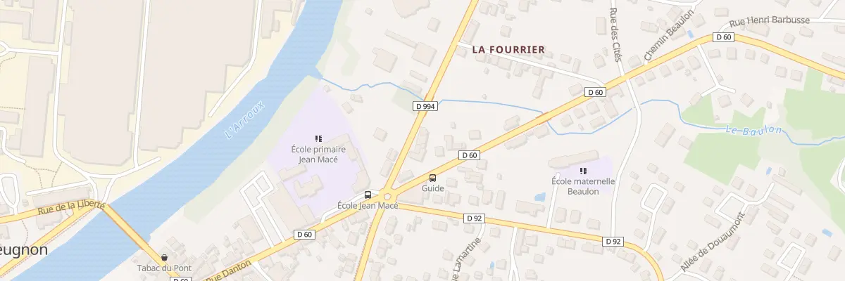 Plan du 10 Rte de Toulon à Gueugnon