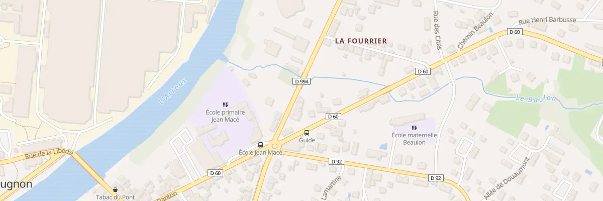 Plan du 14 Rte de Toulon à Gueugnon