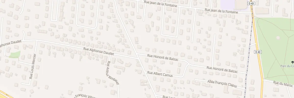 Plan du 28 Rue Honoré de Balzac à Mably