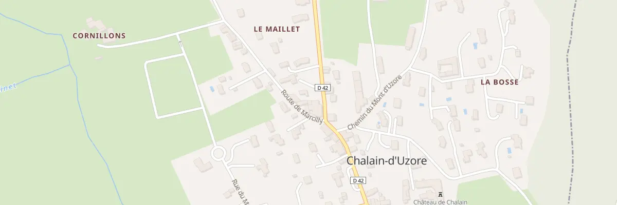 Plan du 6 Rte de Marcilly à Chalain-d’Uzore
