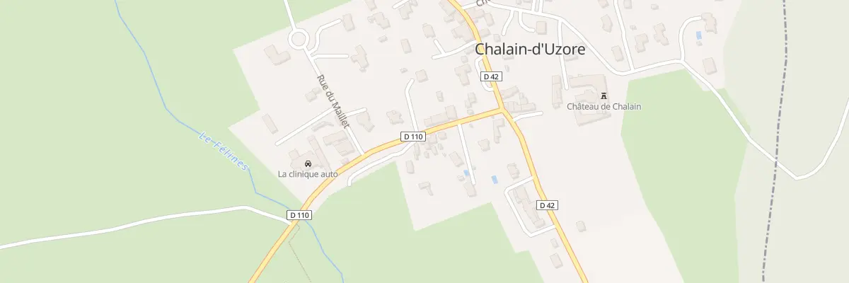 Plan du 11B Rte de Pralong à Chalain-d’Uzore