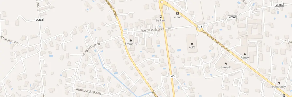 Plan du 2B Rue de Plaisance à Montbrison