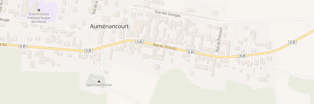 Plan du 33 Rue du 151eme Ri à Auménancourt