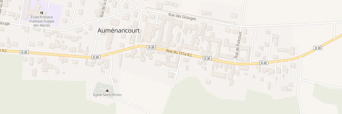 Plan du 33 Rue du 151eme Ri à Auménancourt
