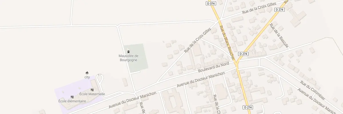 Plan du 14 Rue de la Croix Gilles à Bourgogne-Fresne