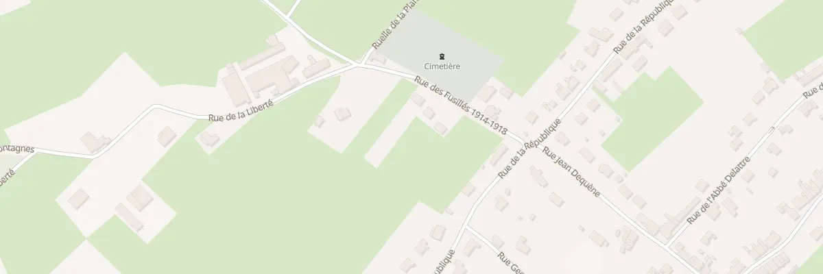 Plan du 7 Rue des Fusilles 1914 1918 à Colleret