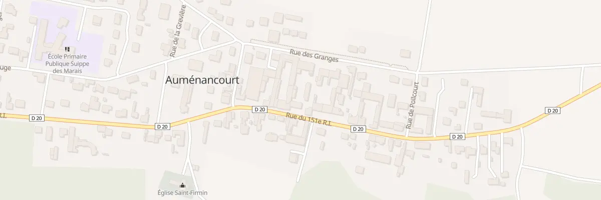 Plan du 30 Rue du 151eme Ri à Auménancourt