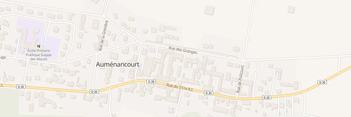 Plan du 19 Rue des Granges à Auménancourt