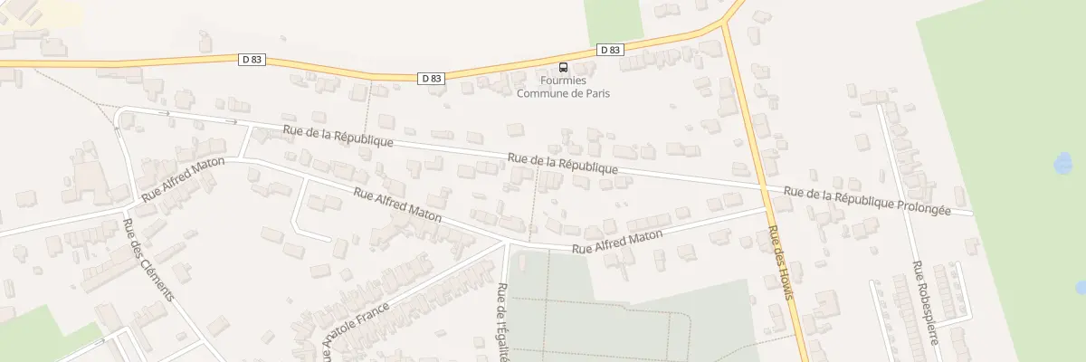 Plan du 52 Rue de la République à Fourmies