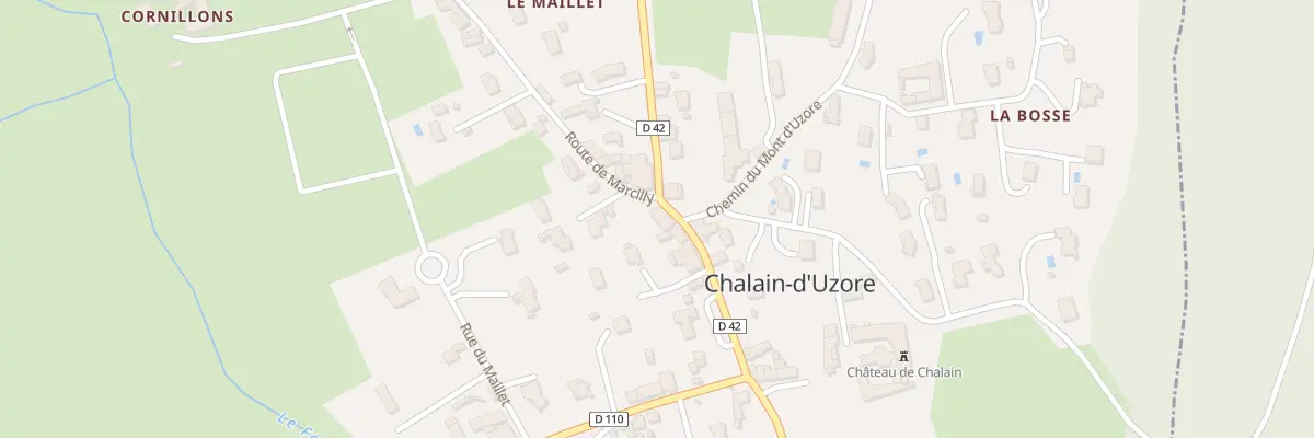 Plan du 1 Rte de Marcilly à Chalain-d’Uzore
