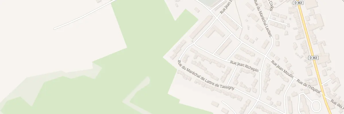 Plan du 47 Rue Mal de Lattre de Tassigny à Hirson