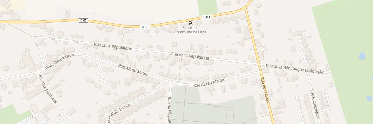 Plan du 54 Rue de la République à Fourmies