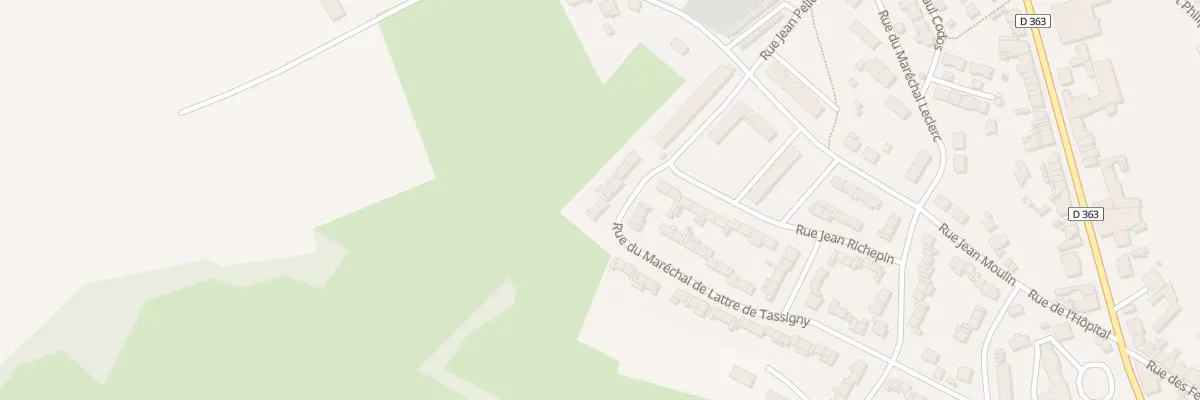 Plan du 49 Rue Mal de Lattre de Tassigny à Hirson