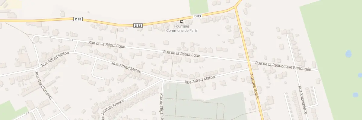 Plan du 56 Rue de la République à Fourmies