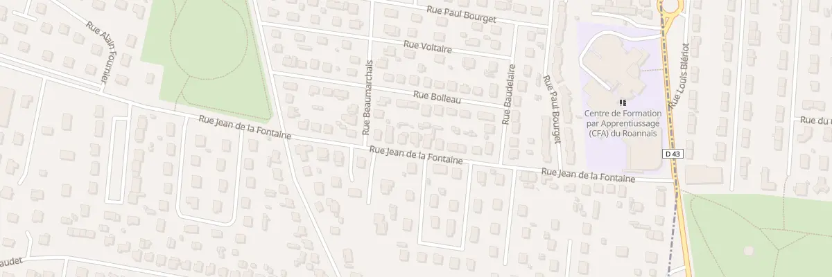 Plan du 30 Rue Jean de la Fontaine à Mably