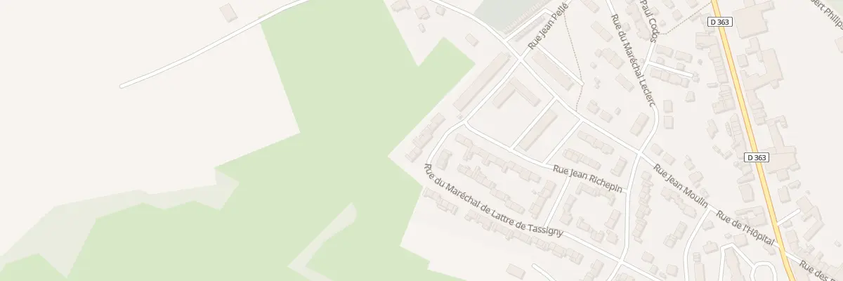 Plan du 51 Rue Mal de Lattre de Tassigny à Hirson