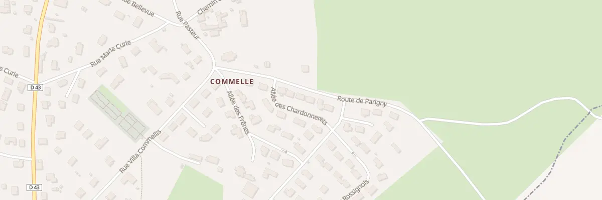 Plan du 152 Rte de Parigny à Commelle-Vernay