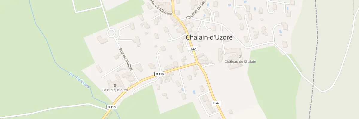 Plan du 6 Rte de Pralong à Chalain-d’Uzore