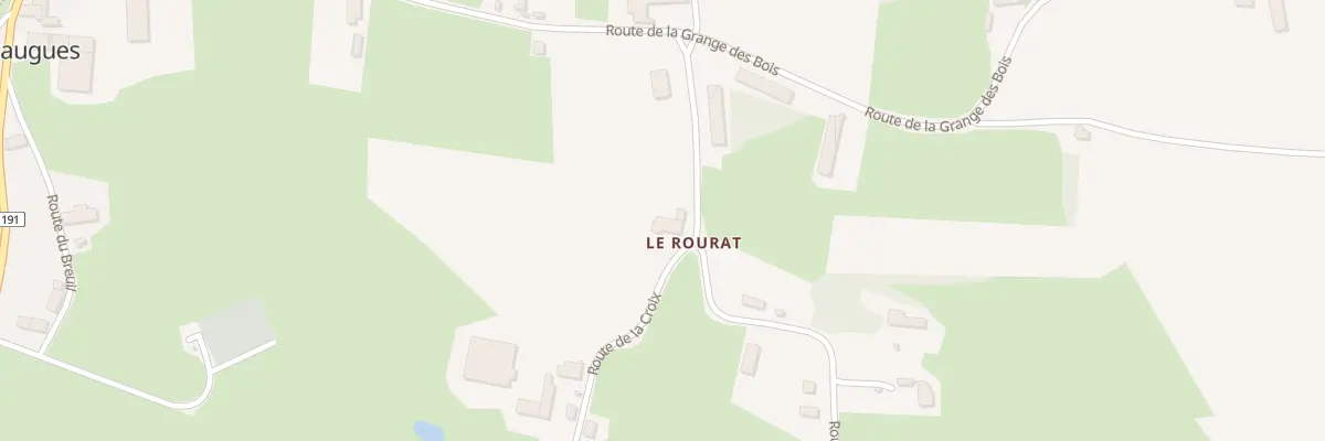 Plan du 164 Rte de la Croix à Versaugues
