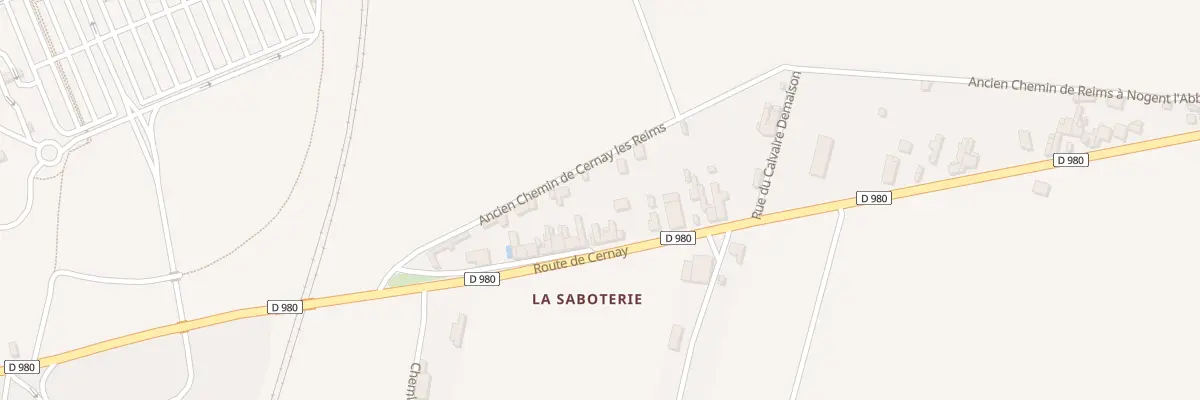 Plan du 105 Rte de Cernay à Reims