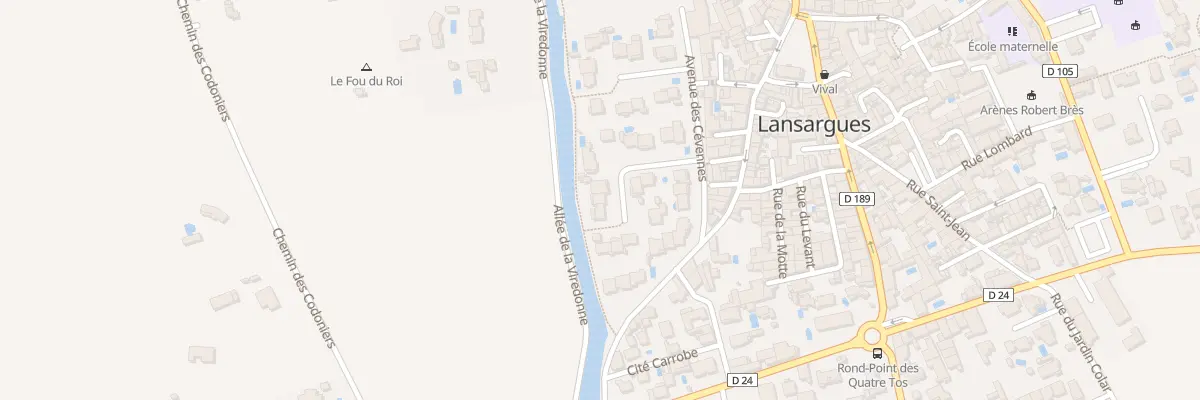 Plan du 14 Rue Pic Saint Loup à Lansargues