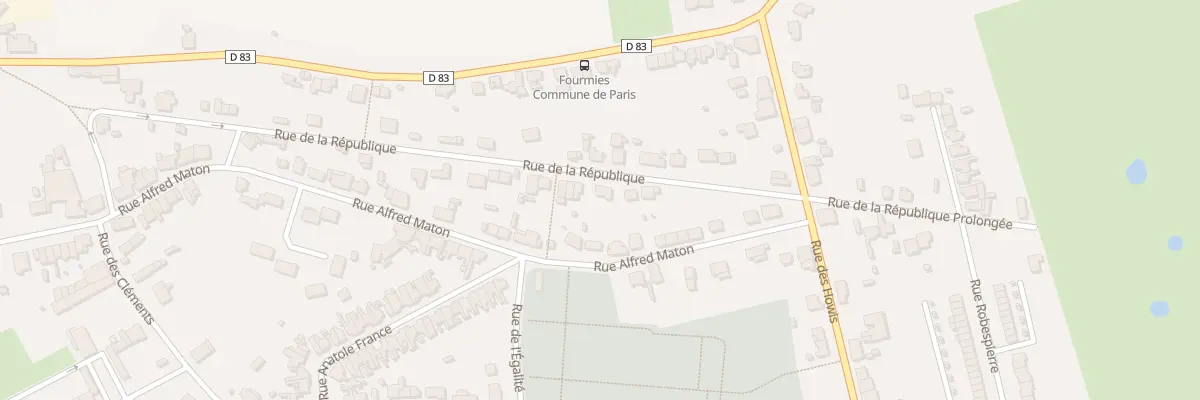 Plan du 58 Rue de la République à Fourmies