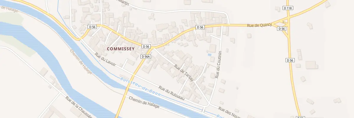 Plan du 4 Rue de Tanlay A Commissey à Tanlay