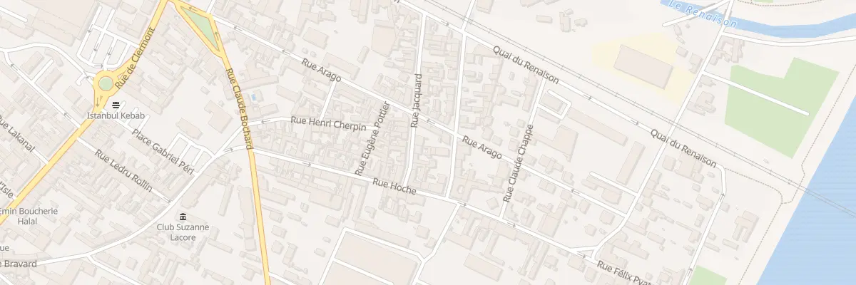 Plan du 14 Rue Jacquard à Roanne