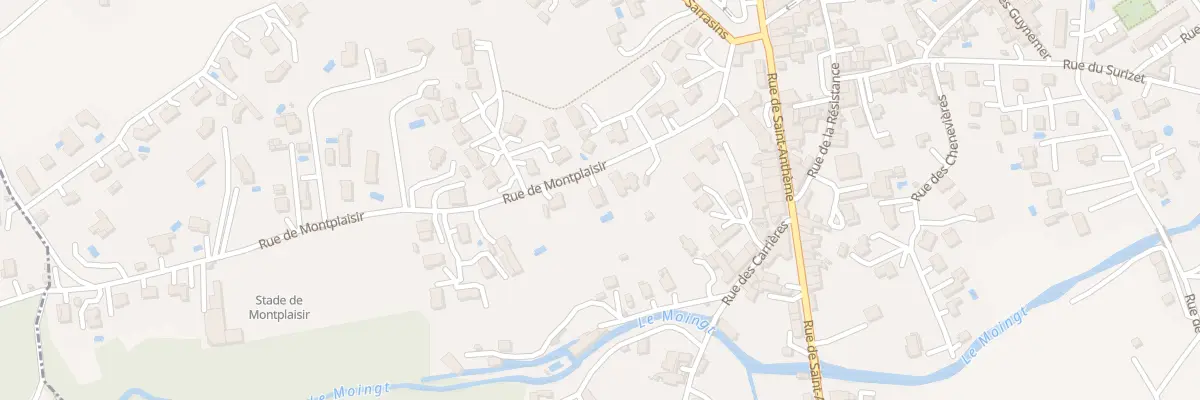 Plan du 9 Rue de Montplaisir à Montbrison