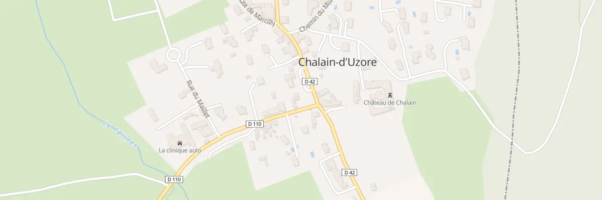 Plan du 2 Rte de Pralong à Chalain-d’Uzore