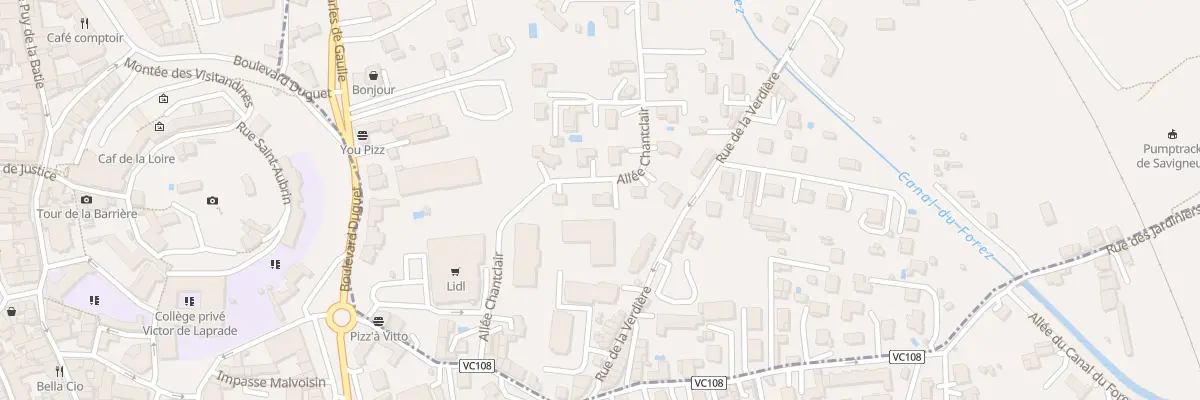 Plan du 21 All Chanteclair à Savigneux