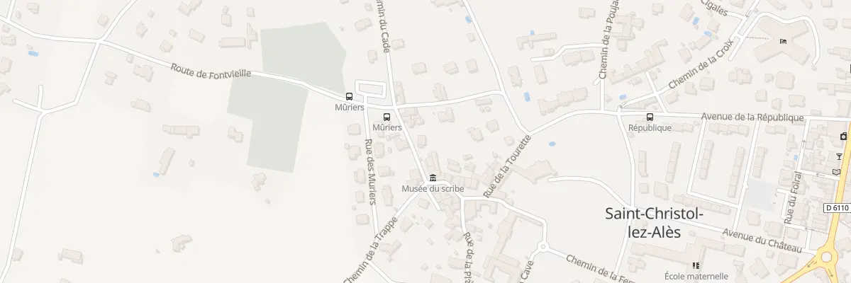 Plan du 96 Rue du Clocher à Saint-Christol-lez-Alès