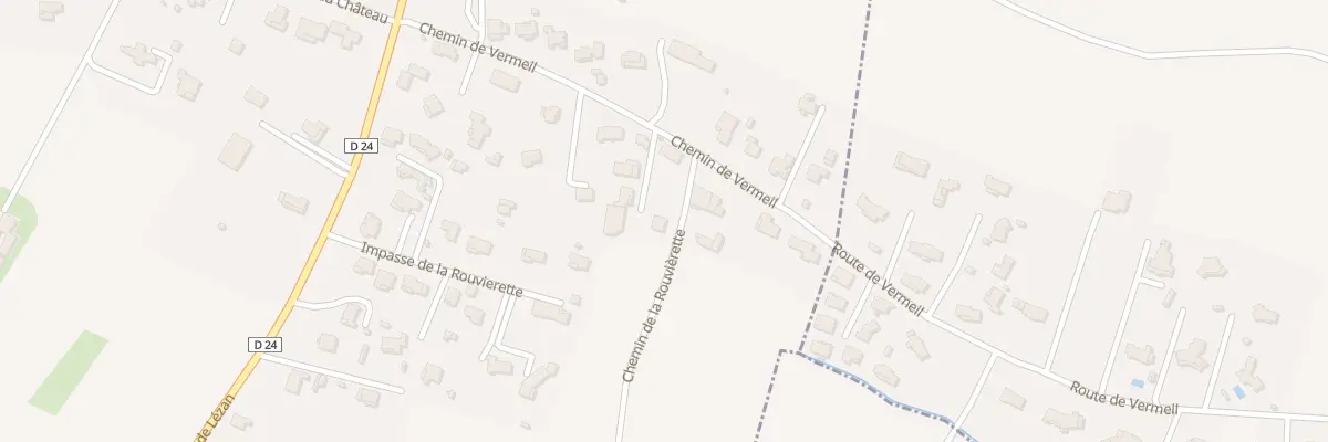 Plan du 821 Che de la Rouvierette à Bagard