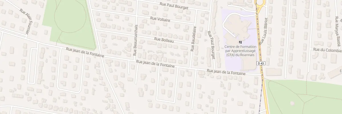 Plan du 24 Rue Jean de la Fontaine à Mably